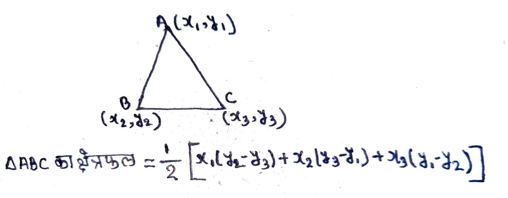 त्रिभुज का क्षेत्रफल (Area Of Triangle)